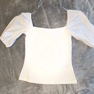 NWT H&M white top size xs